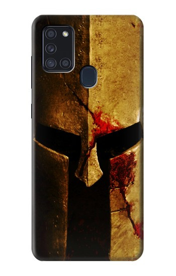 S2439 Guerrier spartiate Casque Etui Coque Housse pour Samsung Galaxy A21s