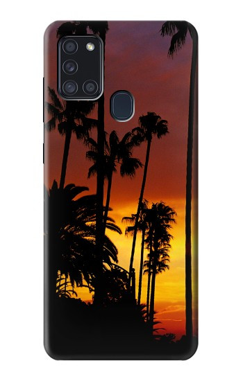S2563 Californie lever du soleil Etui Coque Housse pour Samsung Galaxy A21s