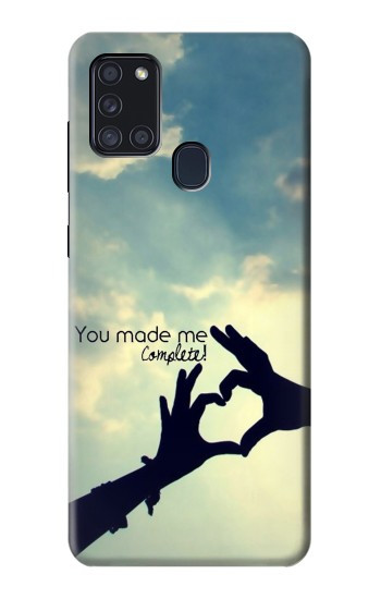 S2640 Vous avez fait de moi l'amour complet Etui Coque Housse pour Samsung Galaxy A21s