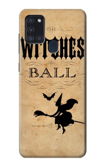 S2648 Les sorcières d'Halloween millésimé balle Etui Coque Housse pour Samsung Galaxy A21s