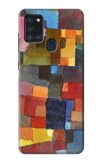 S3341 Paul Klee Raumarchitekturen Etui Coque Housse pour Samsung Galaxy A21s