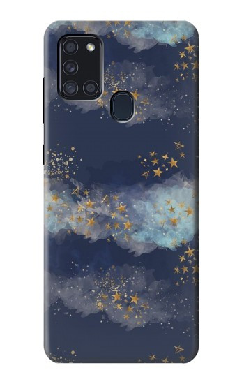 S3364 Ou Ciel Étoile Etui Coque Housse pour Samsung Galaxy A21s