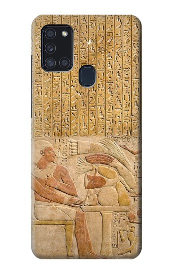 S3398 Egypte Stela Montouhotep Etui Coque Housse pour Samsung Galaxy A21s