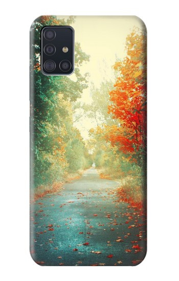 S0913 Route à travers les bois Etui Coque Housse pour Samsung Galaxy A51 5G