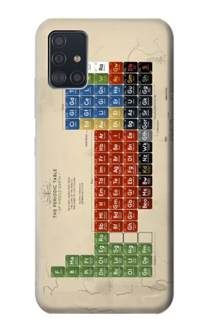 S1695 Le tableau périodique de la Terre du Milieu Etui Coque Housse pour Samsung Galaxy A51 5G