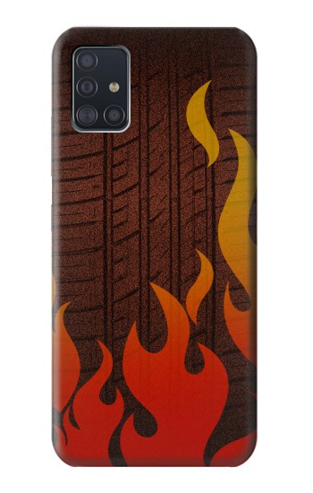 S2988 Voiture de rallye Neumáticos Feu Etui Coque Housse pour Samsung Galaxy A51 5G