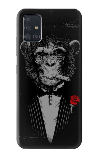 S3167 Singe drôle Dieu le Père Etui Coque Housse pour Samsung Galaxy A51 5G