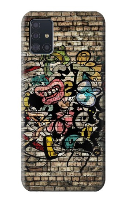 S3394 Graffiti mur Etui Coque Housse pour Samsung Galaxy A51 5G