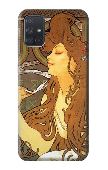 S0969 Alphonse Mucha Job Etui Coque Housse pour Samsung Galaxy A71 5G