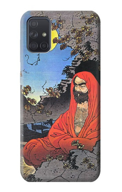 S2234 Maître Zen Bodhidharma Yoshitoshi Etui Coque Housse pour Samsung Galaxy A71 5G