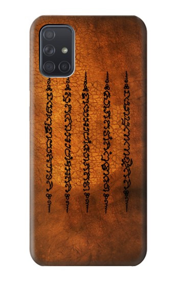 S2251 Le succès cinq lignes et bonne chance Tatouage Etui Coque Housse pour Samsung Galaxy A71 5G