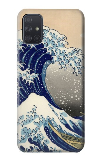 S2389 Hokusai La grande vague de Kanagawa Etui Coque Housse pour Samsung Galaxy A71 5G
