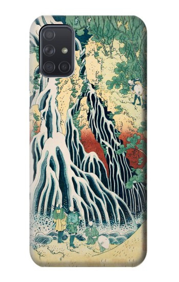 S2491 Hokusai Kirifuri Cascade à Kurokami Etui Coque Housse pour Samsung Galaxy A71 5G