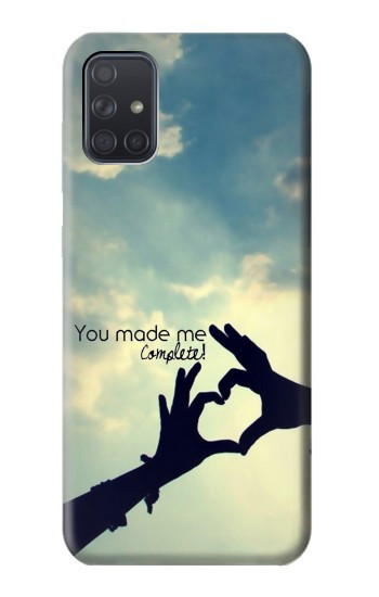 S2640 Vous avez fait de moi l'amour complet Etui Coque Housse pour Samsung Galaxy A71 5G