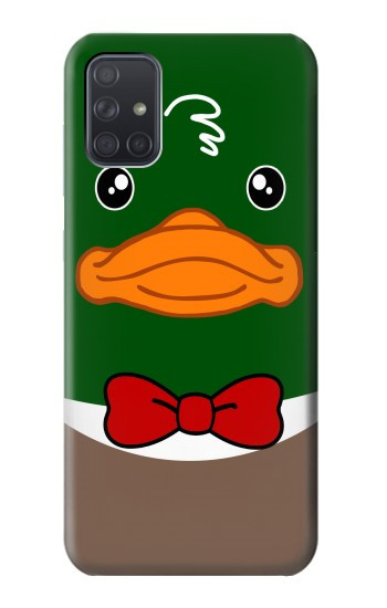 S2762 Vert Tête Canard colvert Tuxedo Dessin animé Etui Coque Housse pour Samsung Galaxy A71 5G
