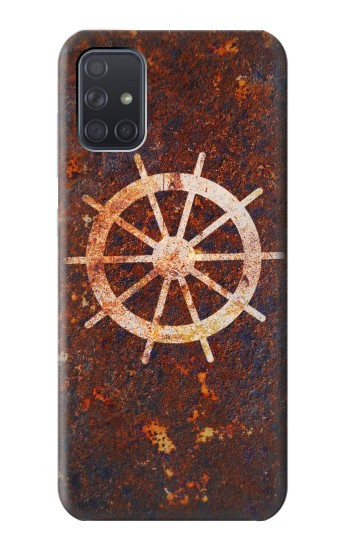 S2766 Roue de bateau Rusty Texture Etui Coque Housse pour Samsung Galaxy A71 5G