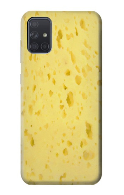 S2913 Texture de fromage Etui Coque Housse pour Samsung Galaxy A71 5G