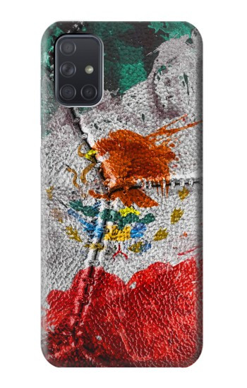 S3314 Mexique Drapeau Vinatage Football Graphique Etui Coque Housse pour Samsung Galaxy A71 5G