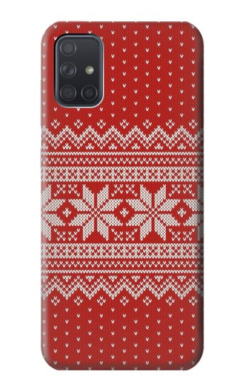 S3384 Motif d'hiver sans couture tricot Etui Coque Housse pour Samsung Galaxy A71 5G