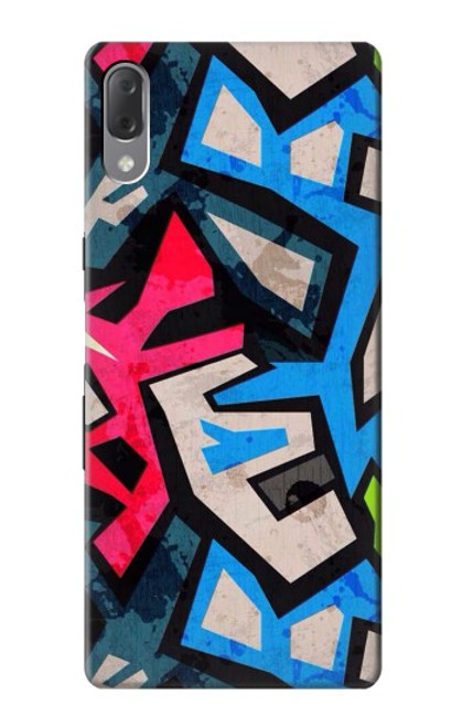 S3445 Art Graffiti rue Etui Coque Housse pour Sony Xperia L3