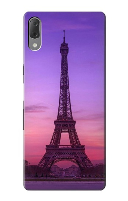 S3447 Paris Eiffel Le coucher du soleil Etui Coque Housse pour Sony Xperia L3