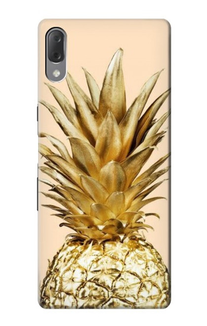 S3490 ananas or Etui Coque Housse pour Sony Xperia L3