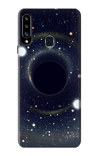 S3617 Noir trou Etui Coque Housse pour Samsung Galaxy A20s