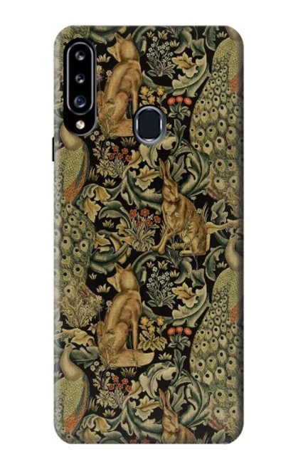 S3661 William Morris Forest Velvet Etui Coque Housse pour Samsung Galaxy A20s