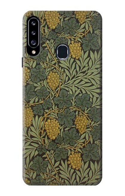 S3662 William Morris Vine Pattern Etui Coque Housse pour Samsung Galaxy A20s