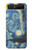 S0213 Van Gogh Starry Nights Etui Coque Housse pour Samsung Galaxy Z Flip 5G