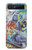 S0588 mur de graffiti Etui Coque Housse pour Samsung Galaxy Z Flip 5G