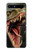 S0923 Dinosaur T-Rex Etui Coque Housse pour Samsung Galaxy Z Flip 5G