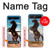S0934 Sauvage Black Horse Etui Coque Housse pour Samsung Galaxy Z Flip 5G