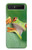 S1047 Petite grenouille Etui Coque Housse pour Samsung Galaxy Z Flip 5G