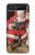 S1417 Père Noël Joyeux Noël Etui Coque Housse pour Samsung Galaxy Z Flip 5G