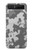 S2186 Gris Camo Camouflage Imprimé graphique Etui Coque Housse pour Samsung Galaxy Z Flip 5G