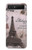 S2211 Carte postale de Paris Tour Eiffel Etui Coque Housse pour Samsung Galaxy Z Flip 5G