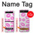 S2214 Bisous Lèvres roses Etui Coque Housse pour Samsung Galaxy Z Flip 5G