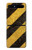 S2231 Noir et Jaune Ligne de risque rayé Etui Coque Housse pour Samsung Galaxy Z Flip 5G