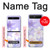 S2361 Fleurs blanches Violet Etui Coque Housse pour Samsung Galaxy Z Flip 5G