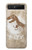 S2372 T-Rex Jurassic Fossile Etui Coque Housse pour Samsung Galaxy Z Flip 5G