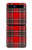 S2374 Motif Tartan Rouge Etui Coque Housse pour Samsung Galaxy Z Flip 5G