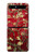 S2414 Rouge Fleur amandier Van Gogh Etui Coque Housse pour Samsung Galaxy Z Flip 5G