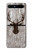 S2505 Tête de Renne Vieux bois Texture graphique Etui Coque Housse pour Samsung Galaxy Z Flip 5G