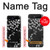 S2544 Kimono japonais style Noir motif fleur Etui Coque Housse pour Samsung Galaxy Z Flip 5G