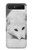 S2569 Blanc arctique Renard Etui Coque Housse pour Samsung Galaxy Z Flip 5G