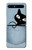 S2641 Noir Chat Poche Etui Coque Housse pour Samsung Galaxy Z Flip 5G