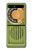 S2656 Radio Vert bakélite millésimé Etui Coque Housse pour Samsung Galaxy Z Flip 5G