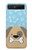 S2669 Mignon os chien pattes Dessin animé Etui Coque Housse pour Samsung Galaxy Z Flip 5G