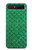 S2704 Vert poisson échelle motif graphique Etui Coque Housse pour Samsung Galaxy Z Flip 5G